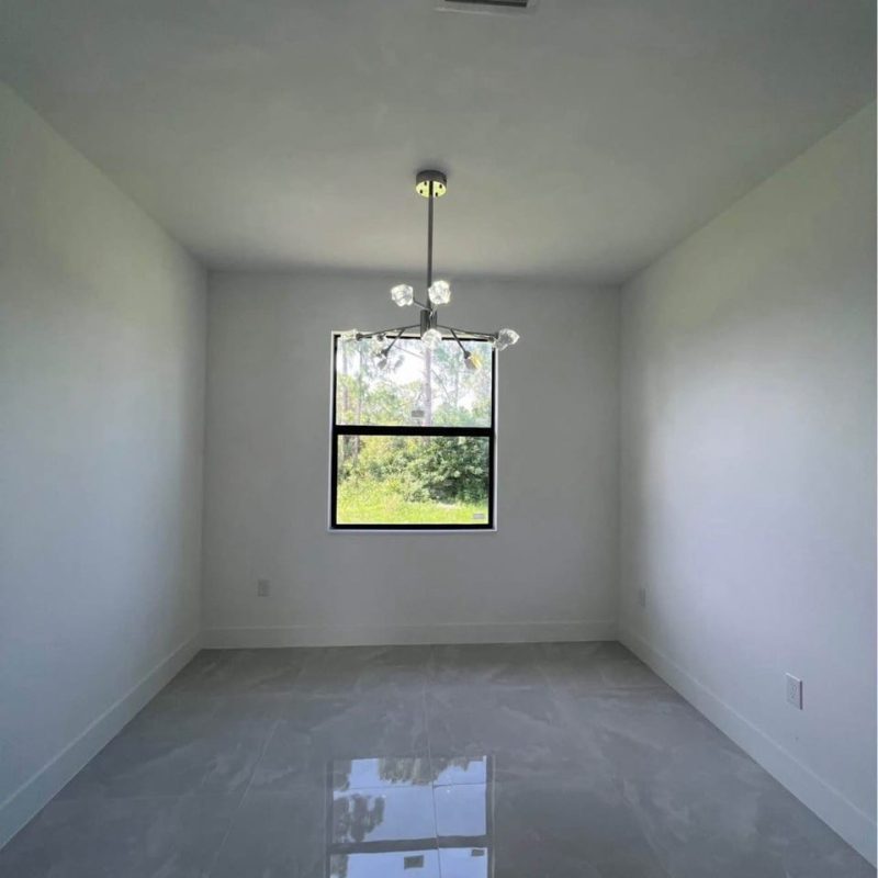 Large-Format Polished Porcelain Throughout a New Home
