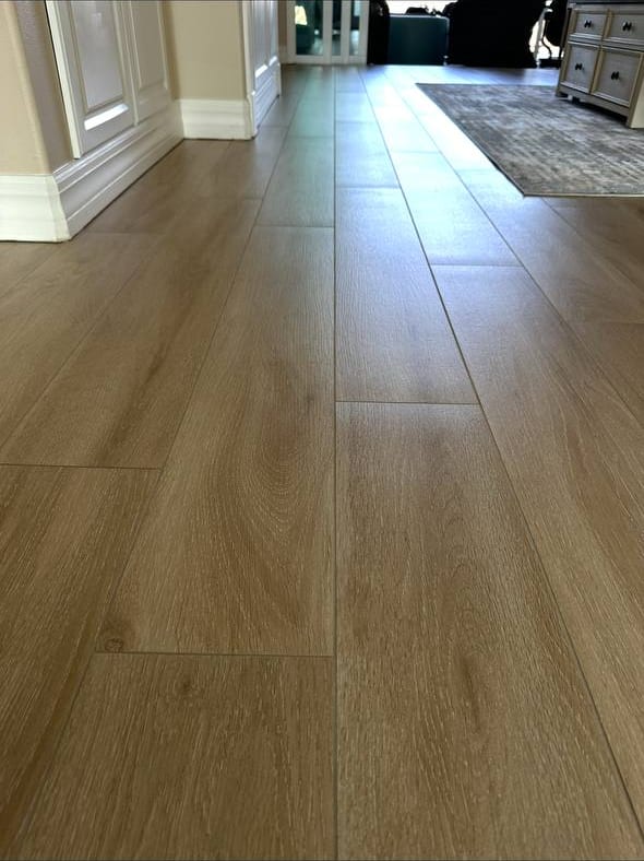 Wood-Look Tile Hallway Floor